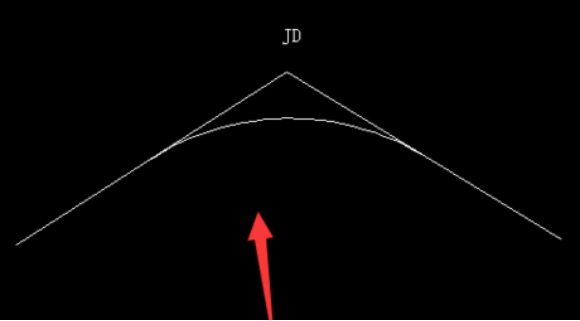 CAD中怎么根據(jù)切線交點(diǎn)繪制曲線