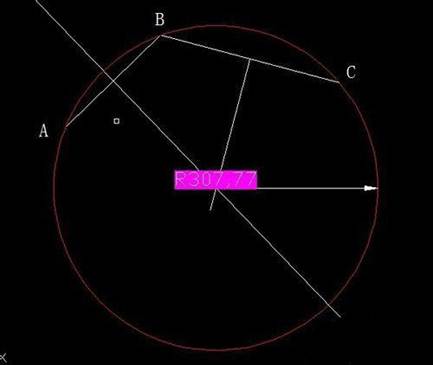 CAD已知三點(diǎn)位置怎么確定圓心