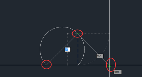 CAD怎么通過(guò)三角形的三個(gè)頂點(diǎn)來(lái)繪制圓弧