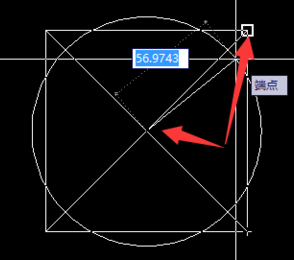 cad中作正方形外接圓的方法.png