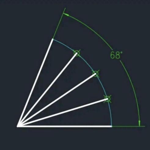 CAD如何等分角度